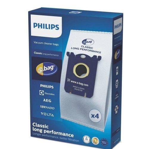Philips FC8021/03 s-bag vrecká do vysávača Classic Long Performance (4ks) - E201S AEG Electrolux Philips
