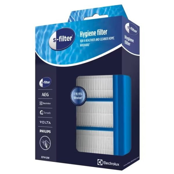 EFH12W Umývateľný HEPA s-filter Hygiene Filter pre vysávače AEG Electrolux Philips FC8031-00 9001951194, 1050598554, 1131247015, 2193411010, 9000844911