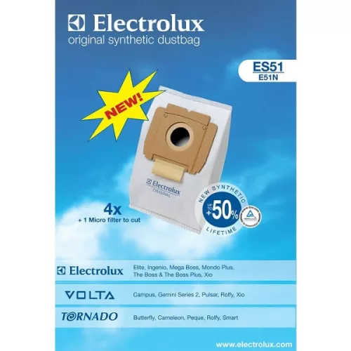 ES51 originálne vrecká pre vysávače (4ks) a mikro filter do Xio, Mondo Plus