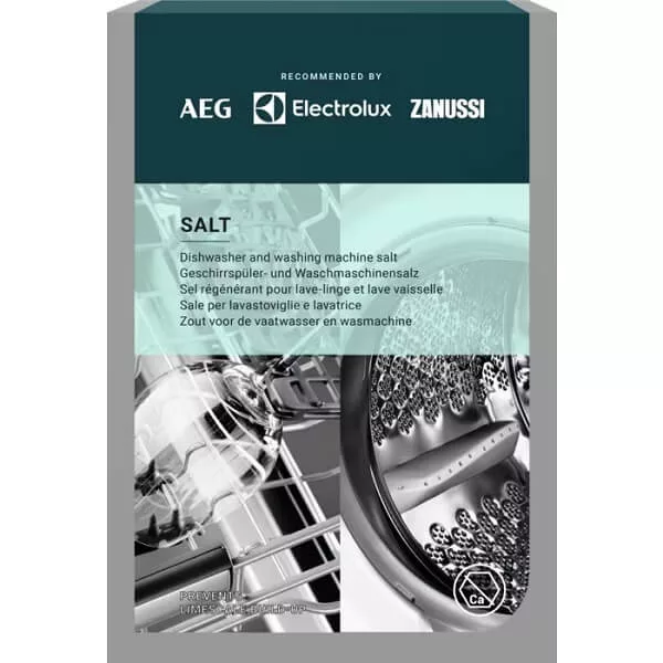Regeneračná soľ Electrolux do umývačky riadu a niektorých pračiek - 1000g - AEG Electrolux Zanussi 9029799278