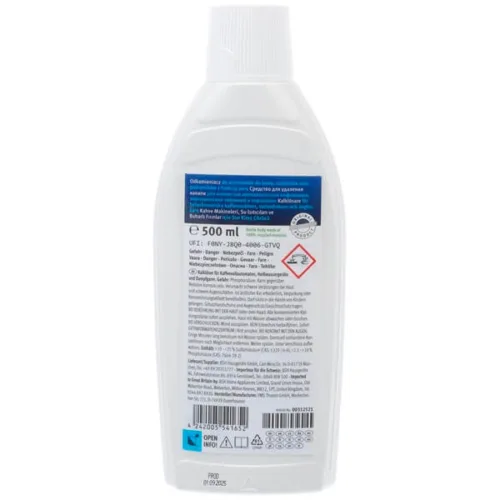 Tekutý odvápňovač Bosch Siemens 500ml 00312521 00311968 Gaggenau Neff 00311680 00310451 00311138 parne rury kavovary kalkloser descaler automatic coffee machines ovens