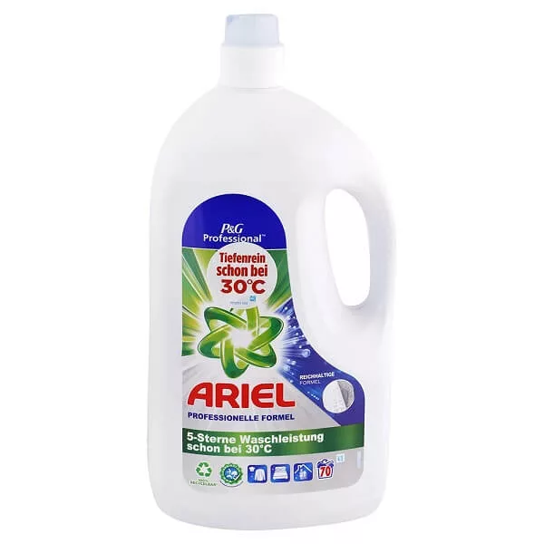 ARIEL Professional gél 70 praní - tekutý prášok na bielu bielizen, univerzálne prádlo 3850 ml (3,85l)