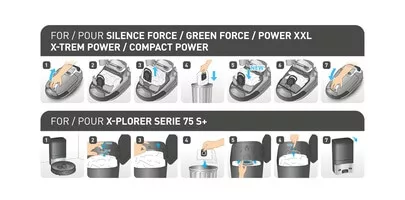 Rowenta ZR200520 ZR200540 Hygiene+ originálne vrecká do vysávača (4ks) Compact Power Green Force Power XXL Silence Force 4A X-Trem Power X-Plorer 75 S+