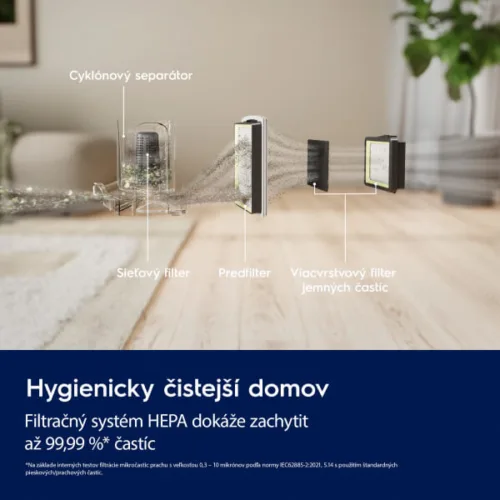 Bezvreckový vysávač Electrolux 300 EL31C1LDB HEPA filtracia